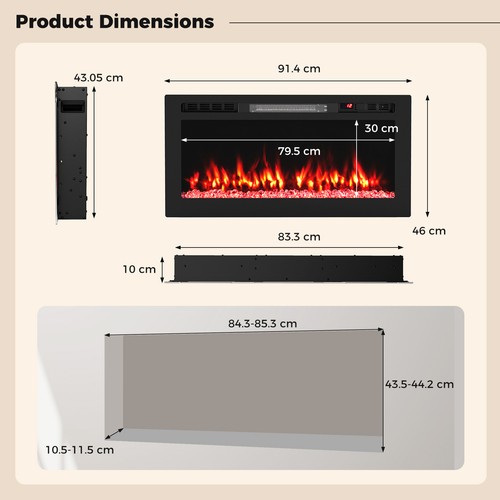 Fireplace heater - heater, 36”