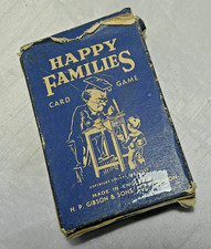 Vintage happy families card - happy,
