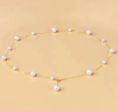 Au750 18k yellow gold necklace - yellow,