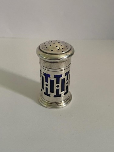 Hallmarked silver salt pepper - silver,