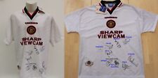 Official Manchester United Shirt Multi Signed by 2002-03 Champions inc. Beckham