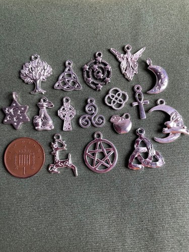 Mixed wicca charms bright - mixed,