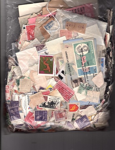 Stamp collection estate box - ,