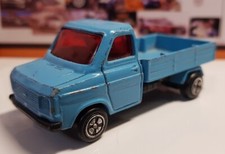 Corgi Juniors FORD TRANSIT DROPSIDE Pickup Truck Light Blue Red Windows VHTF
