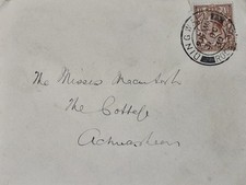 Stamp Addressed Envelope Postmark Dingwall 31 October 1930