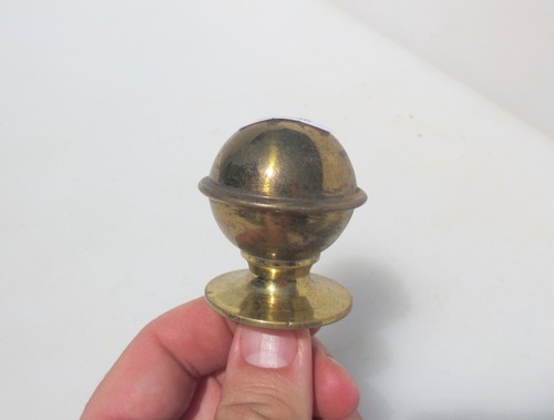 Victorian brass curtain pole - brass,