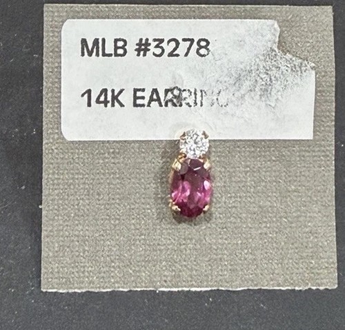 14k gold purple - gold, diamonique