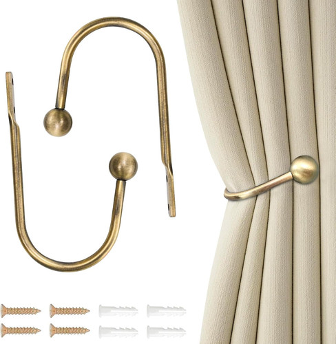 Curtain tie backs hooks - backs, pcs