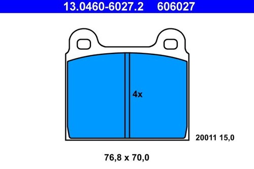 Brake pads ate 0460 - brake,