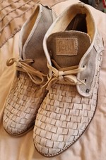 FEUD MENS CREAM LEATHER WEAVE BOOT UK SIZE 11 BNWT RRP £100