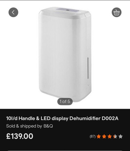 10l portable dehumidifier air - 10l,
