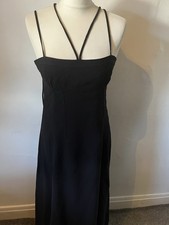 Zara Black Linen Dress Size M