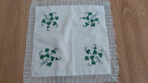 Vintage white green - x1,
