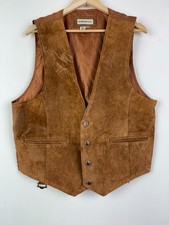 Real Suede Leather Waistcoat