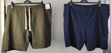 Autograph M&S Men's Khaki Jersey/Navy Striped Shorts 2xPcs Size 2XL NWOT F2