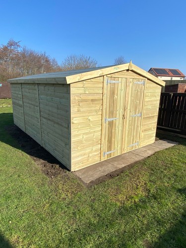 16x10 apex garden shed - garden,