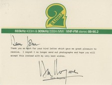 Dirk Bogarde - Typed Signed
