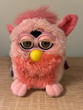 Vintage Furby Pink Flamingo 1998 Working Original Tag Tiger Electronics