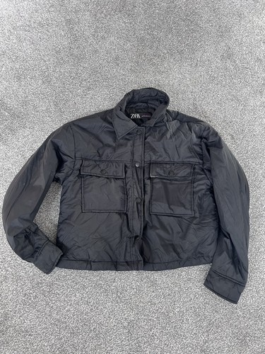 Zara black crop - crop, puffer