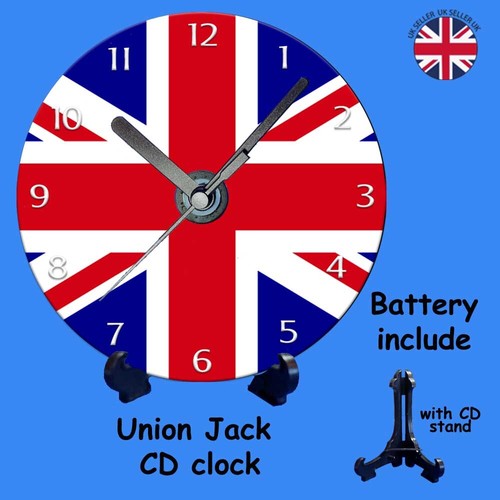Union jack flag clock with - union,