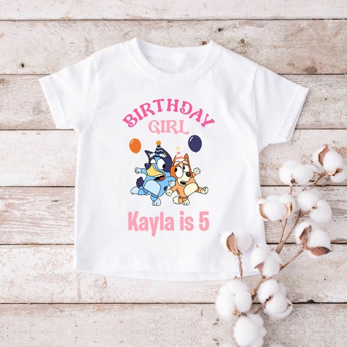 Kids bluey personalised tshirt - kids,