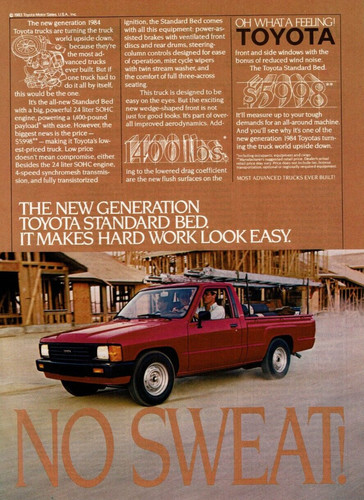 1984 vintage print toyota - 1984,