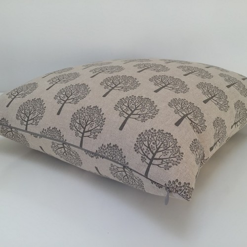 Grey tree double sided cushion - tree,
