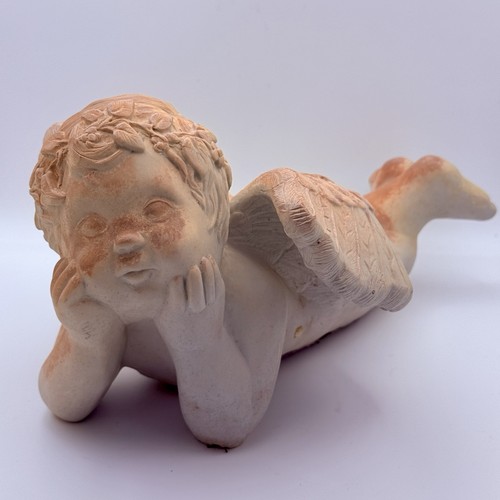Terra cotta ceramic - terra, cherub