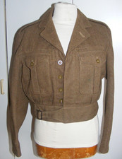 Vintage military battledress blouse 1949 pattern dated 1955 chest 36 inches