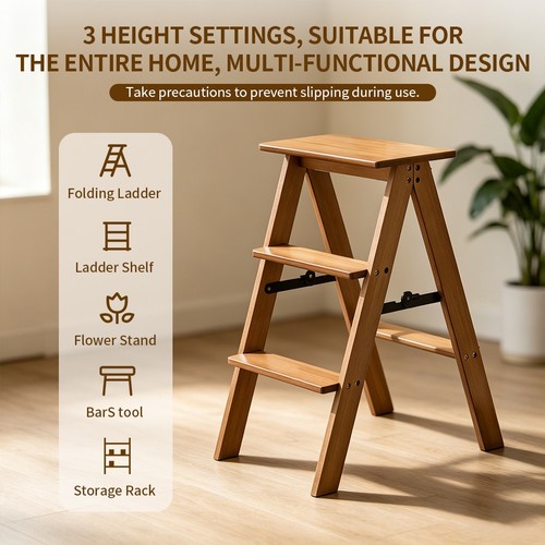 Foldable library ladder chair - ladder,