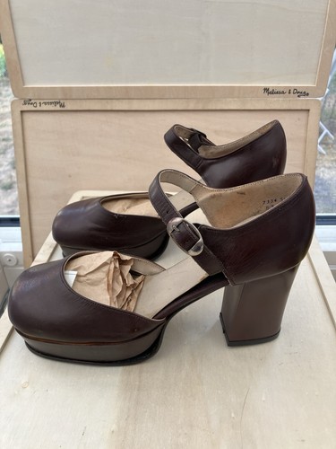 1970 brown faux - 1970’s, leather