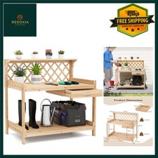 Wooden Garden Potting Bench