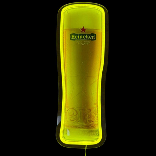 Heineken beer glass - beer, neon