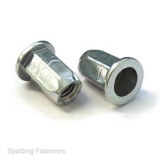 Metric Zinc Steel Hexagon