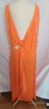 ZARA NEW ORANGE FLOWY SATIN