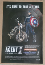 HARLEY DAVIDSON AD CAPTAIN AMERICA THE WINTER SOLDIER Marvel Comics (JA363