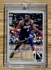 RANDY BROWN #95 KINGS Silver SIGNATURE NBA Basketball 1994 UPPER DECK!