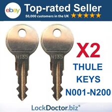 2x Thule Halfords Roof Box Roof Rack & Bike Rack Keys Codes N001-N200 FREE POST