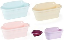 Wall Mounted Plant Pots Hanging Basket Easy Hang Garden Container planter fence