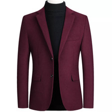 Men's Suit Blazer Wool Blend