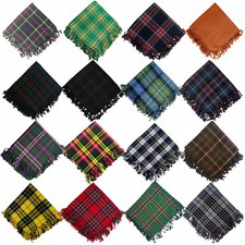 Kilt Fly Plaid various Tartans 48X48 Scottish Highland Kilt fly plaid kilt plaid