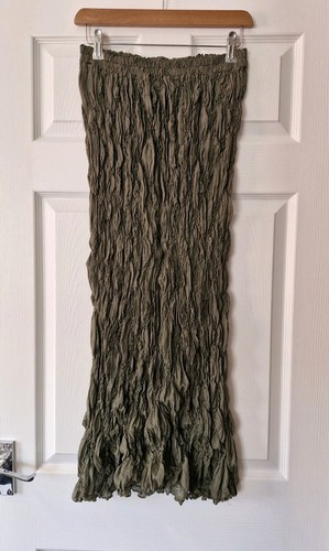 Terry macey green ruched skirt - macey,