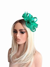 Turquoise Green Fascinator For