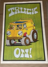VINTAGE 1971 "Truck On" Poster