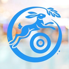 Leaping Hare Vinyl Decal