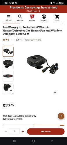 Heater defroster for - heater/defroster, your