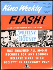 KINE WEEKLY 1963 Mutiny on the