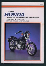 Honda CMX250C Rebel CB250 (78-97) Clymer Shop Manual CB CM CMX 250 200 185 FS80