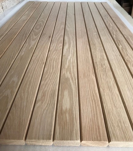 Oak garden bench slats - oak,