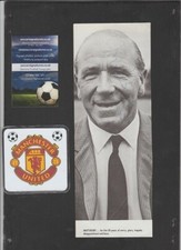 MATT BUSBY SIGNED MANCHESTER UNITED PICTURE